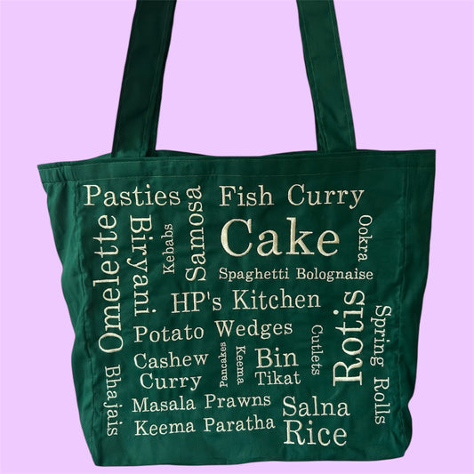 Personalised 'Favourite Words' Tote Bag