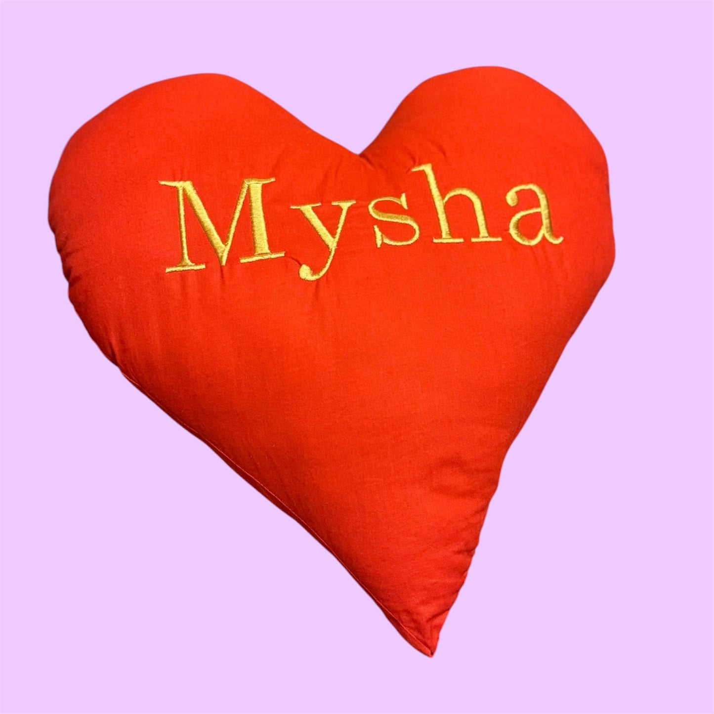 Personalised Heart Shaped Cushion