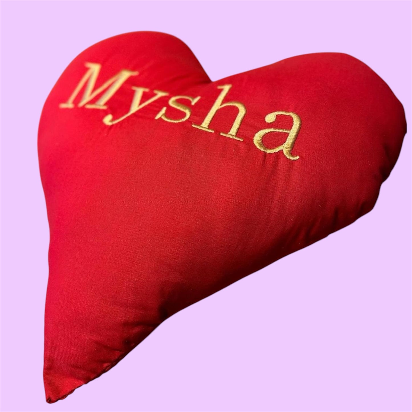 Personalised Heart Shaped Cushion