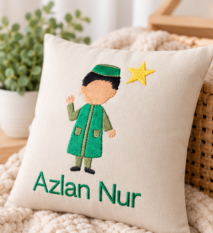 Personalised Muslim Boy Pillow