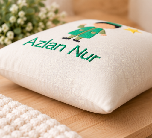 Personalised Muslim Boy Pillow