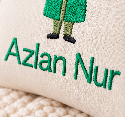 Personalised Muslim Boy Pillow