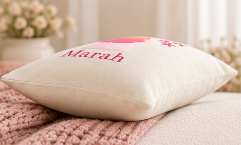 Personalised Muslim Girl Pillow